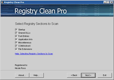 Registry Clean Pro screen shot
